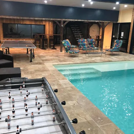 Tatil Evi Piscine Interieure31degres Zoo La Fleche24h Du Mans *